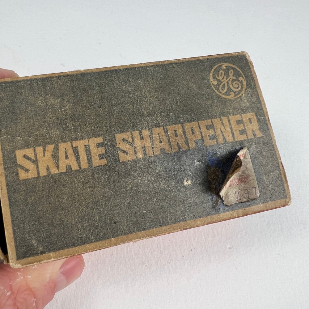 Vintage GE Skate Sharpener Silver 1963 Model B Canada Hockey Tool Futuristic